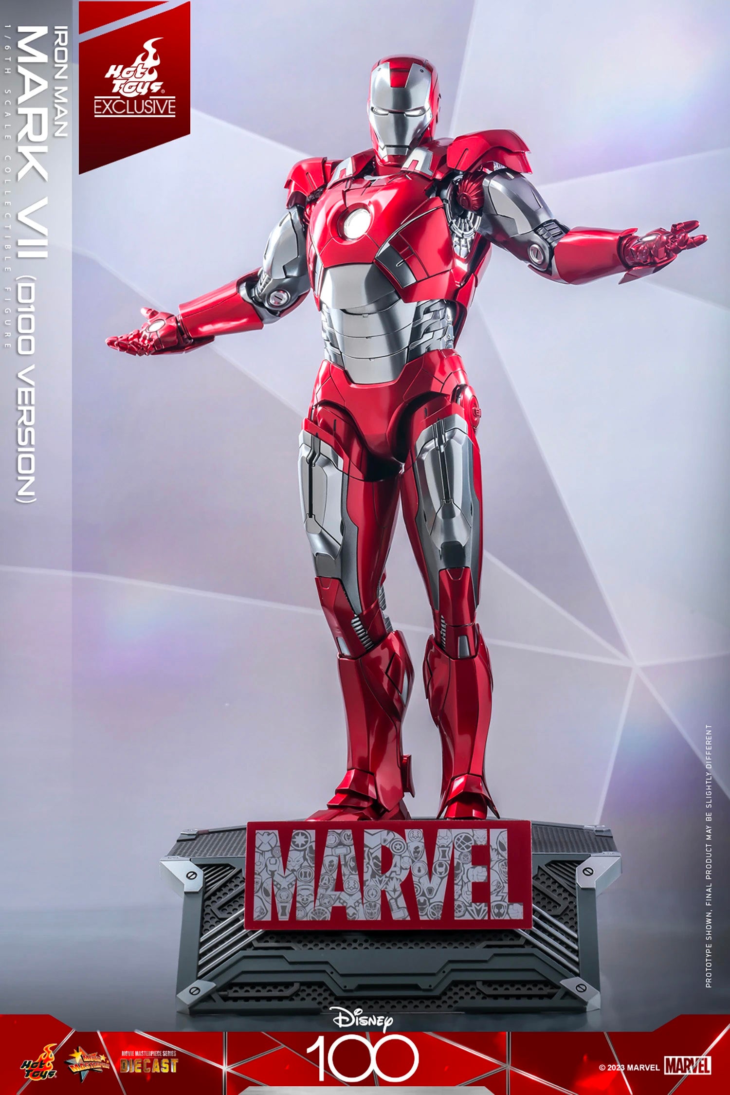 Hot Toys: Marvel - Iron Man Mark VII (D100 Version) Sixth Scale