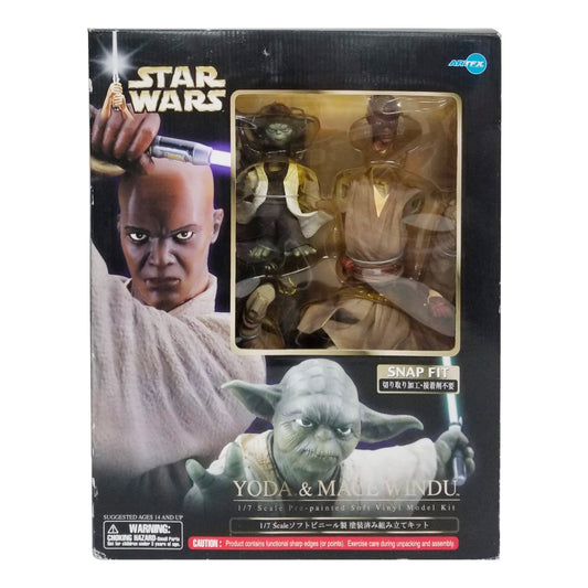 Star Wars Yoda & Mace Windu 1/7 Scale Soft Vinyl Model Kit