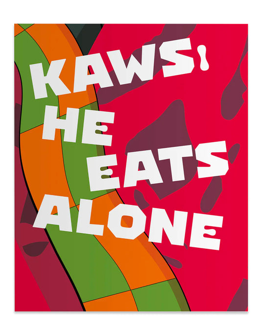 KAWS - He Eats Alone Hardcover Book