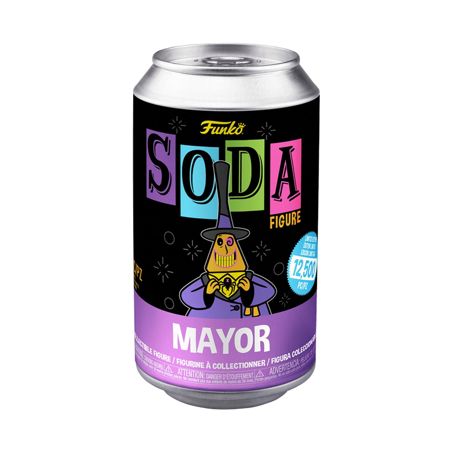 Funko Vinyl SODA: The Nightmare Before Christmas - Mayor (Black Light) 12,500 Limited Edition (1 in 6 Chance at Chase)