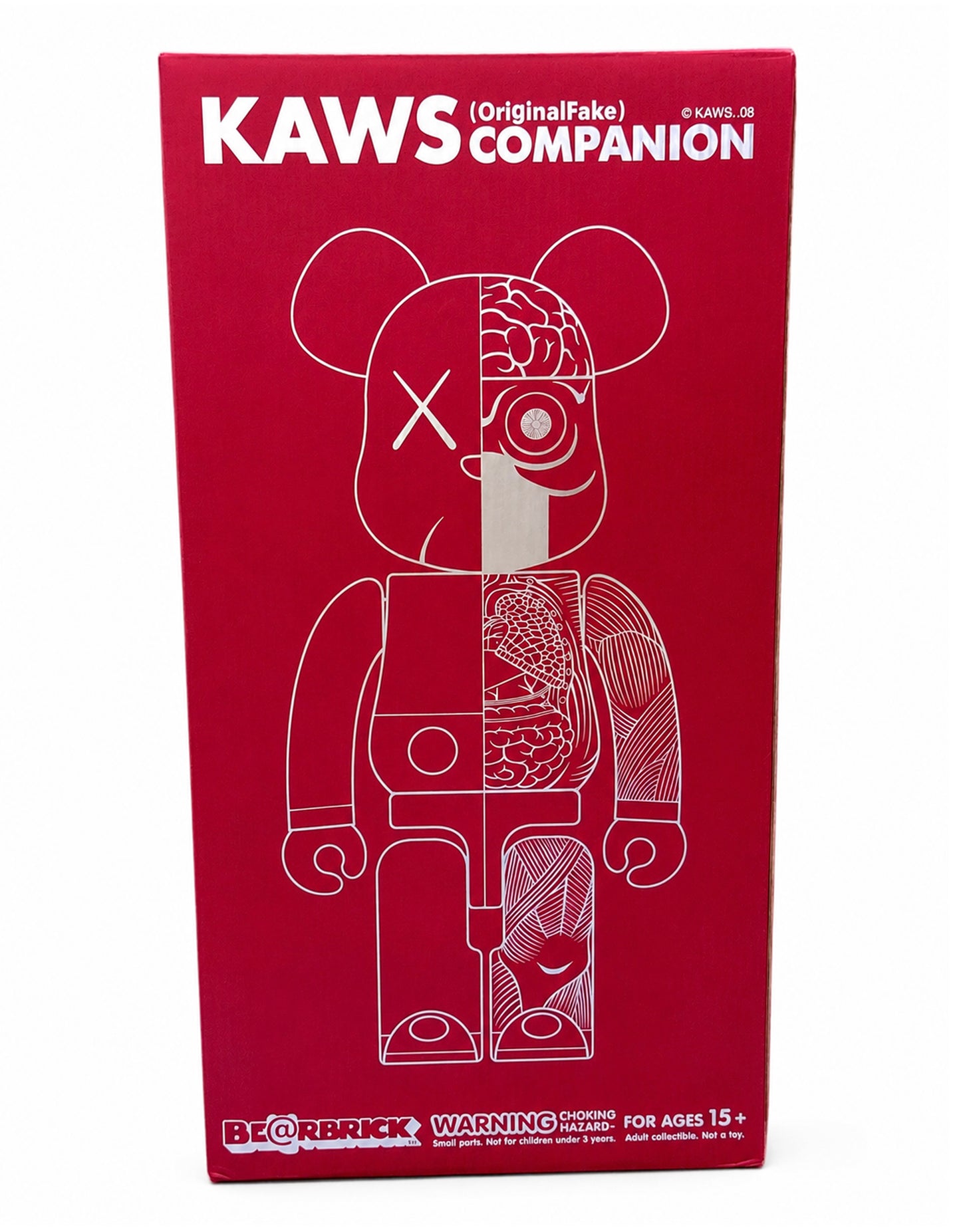 KAWS - BE@RBRICK Dissected Companion 1000% Red, 2008