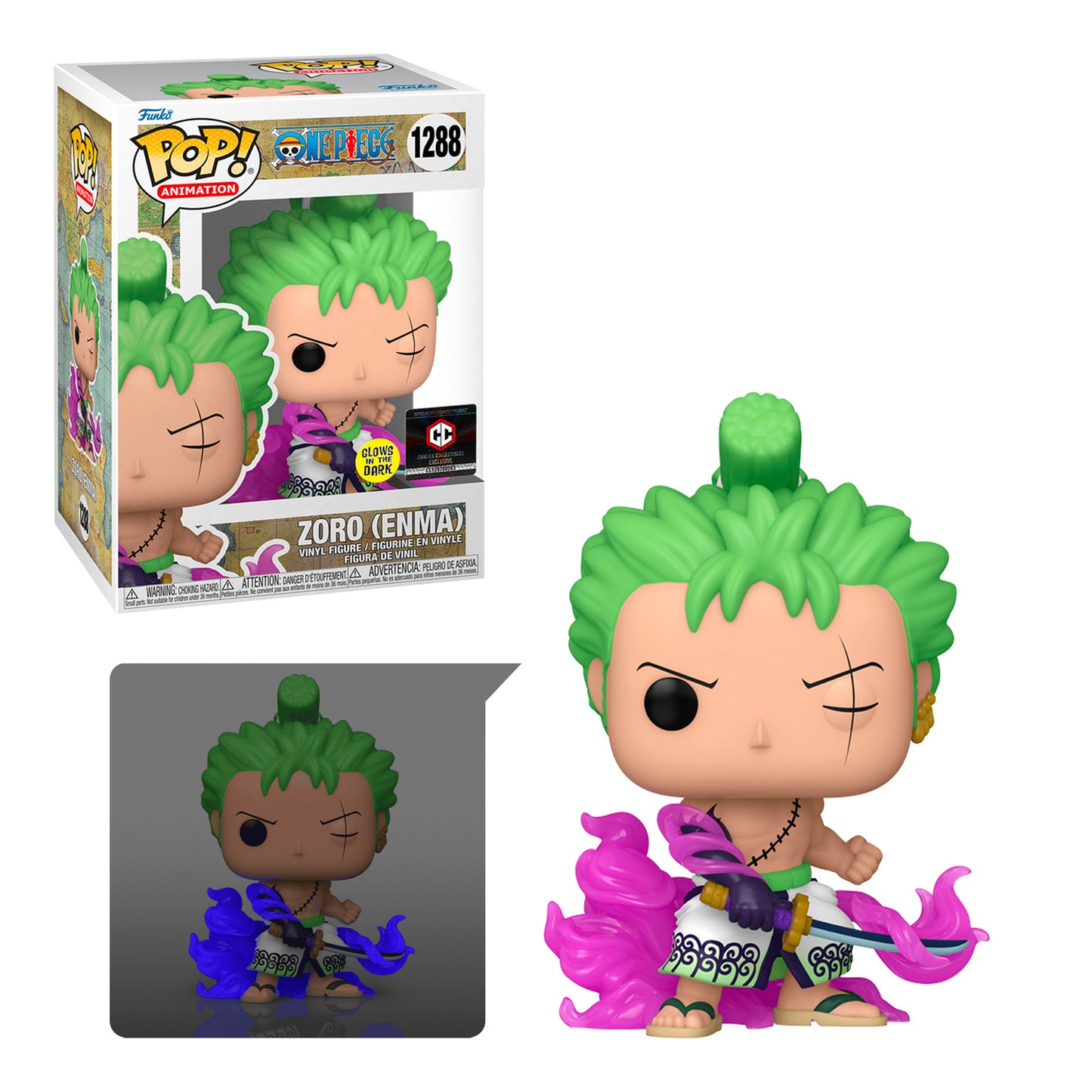 Funko Pop! Animation: One Piece - Zoro (Enma) Glow in the Dark Chalice –  TOY TOKYO