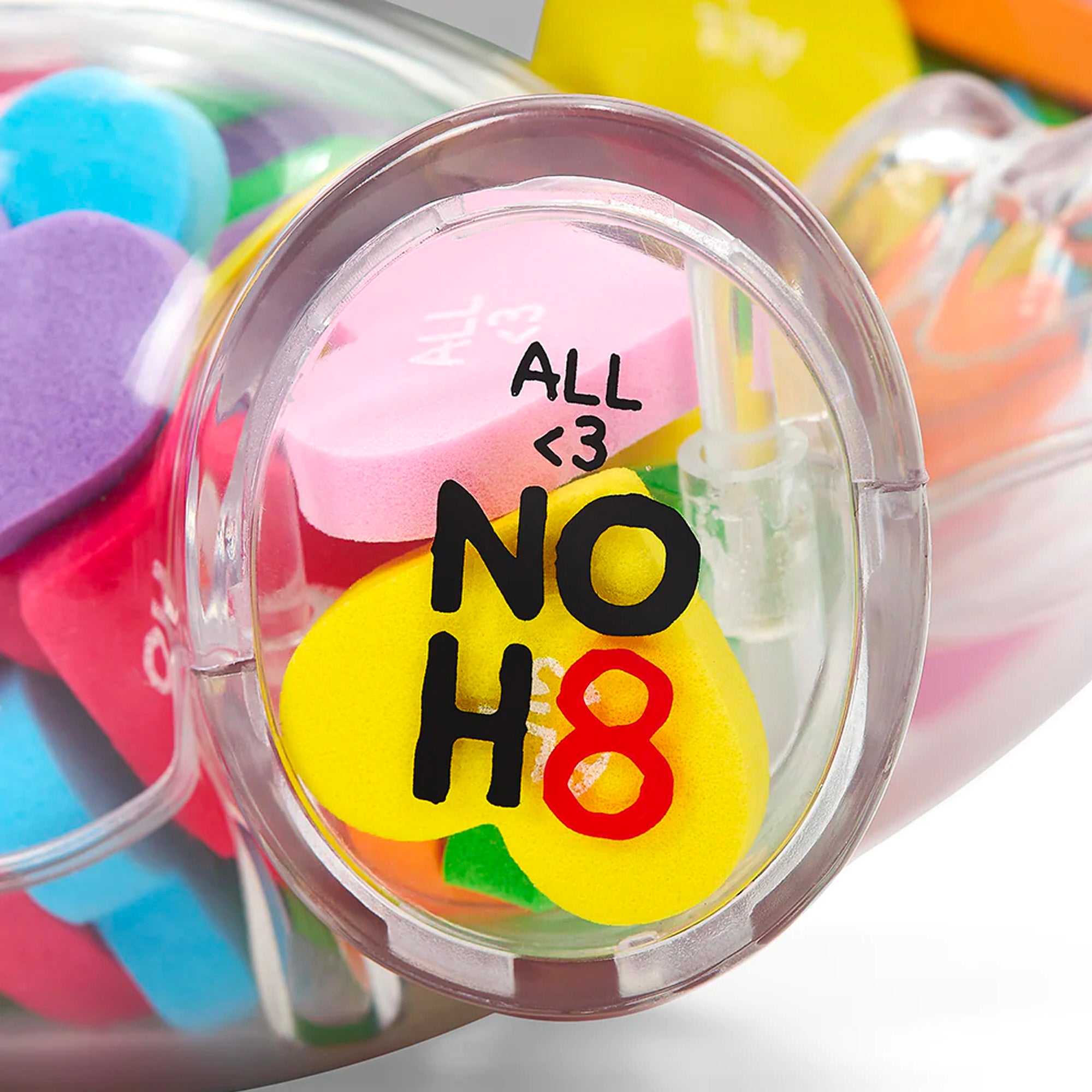 Kidrobot x NOH8: ALL <3 NOH8 Rainbow Clear Shell 8