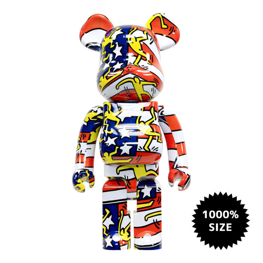 MEDICOM TOY: BE@RBRICK - Keith Haring American Flag 1000%