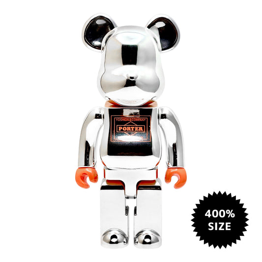 MEDICOM TOY: BE@RBRICK - Porter Silver Plated 400%