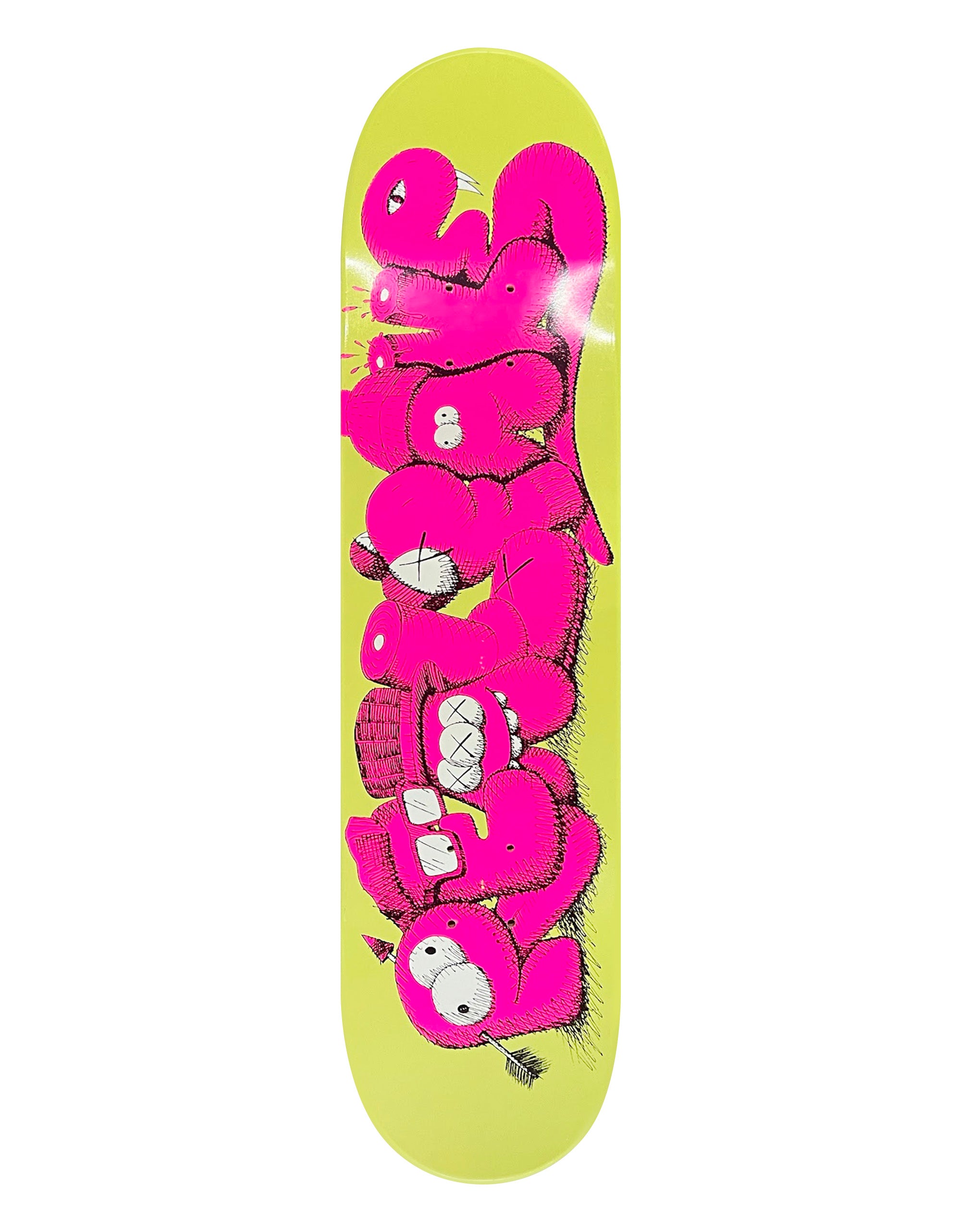 KAWS Fake Yellow Skateboard Deck 2007 TOY TOKYO