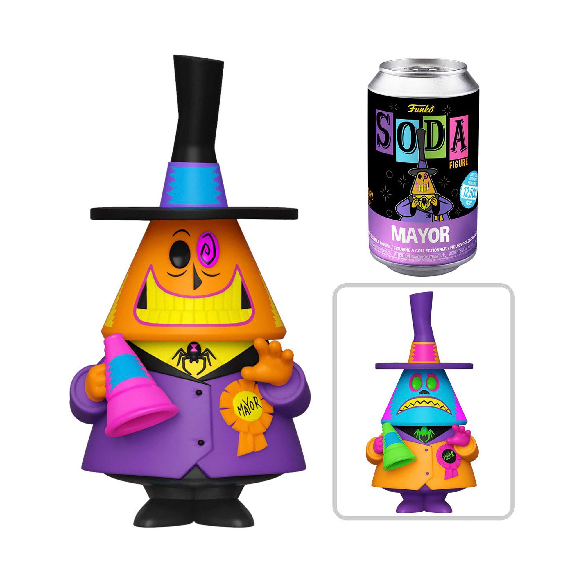 Funko Vinyl SODA: The Nightmare Before Christmas - Mayor (Black Light ...