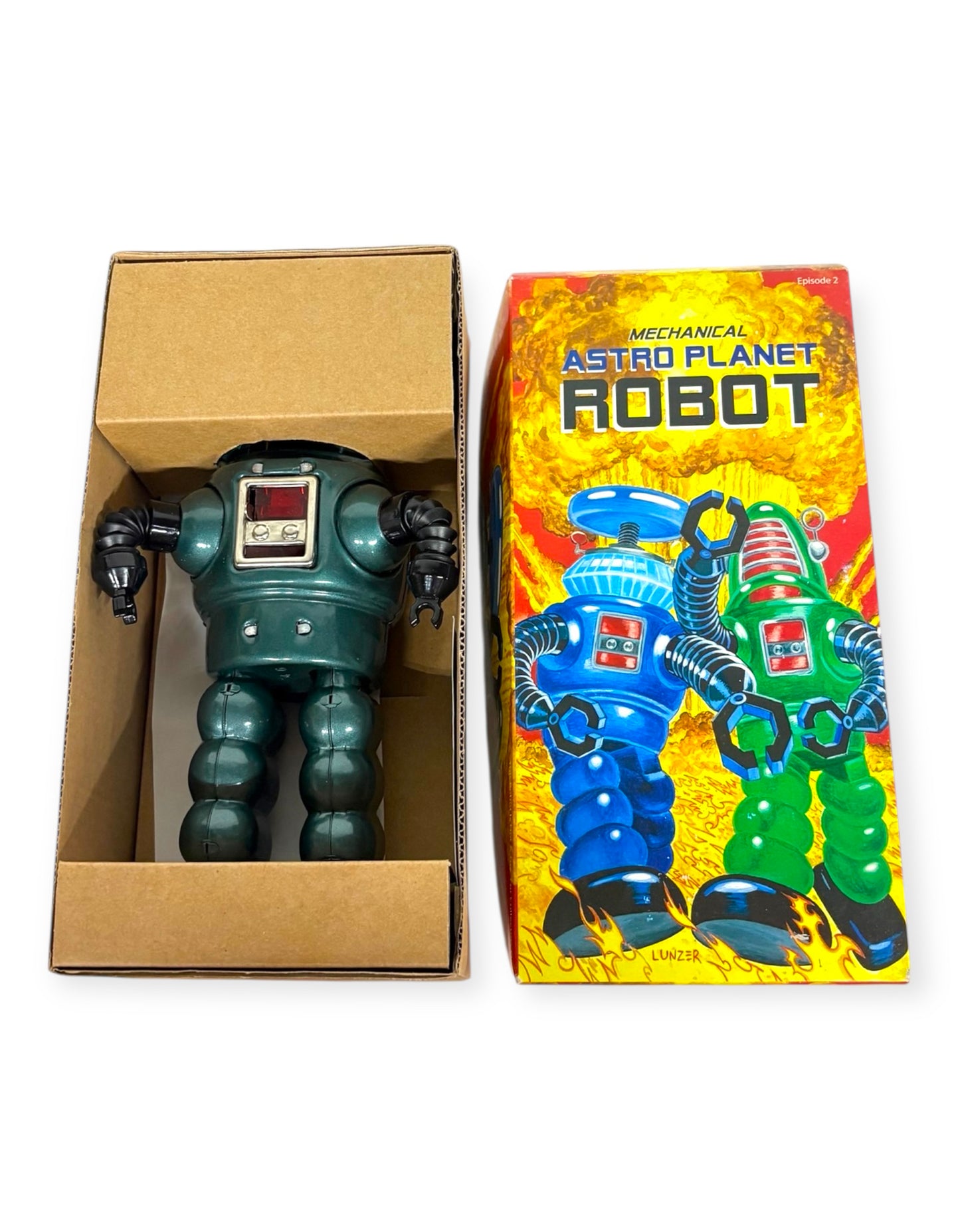 Robot Island - Mechanical Astro Planet Robot Tin Toy Wind Up