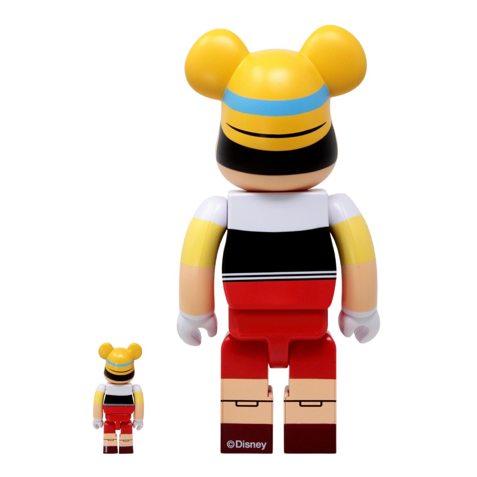 BE@RBRICK Pinocchio ピノキオ 100%u0026400% が2つ-