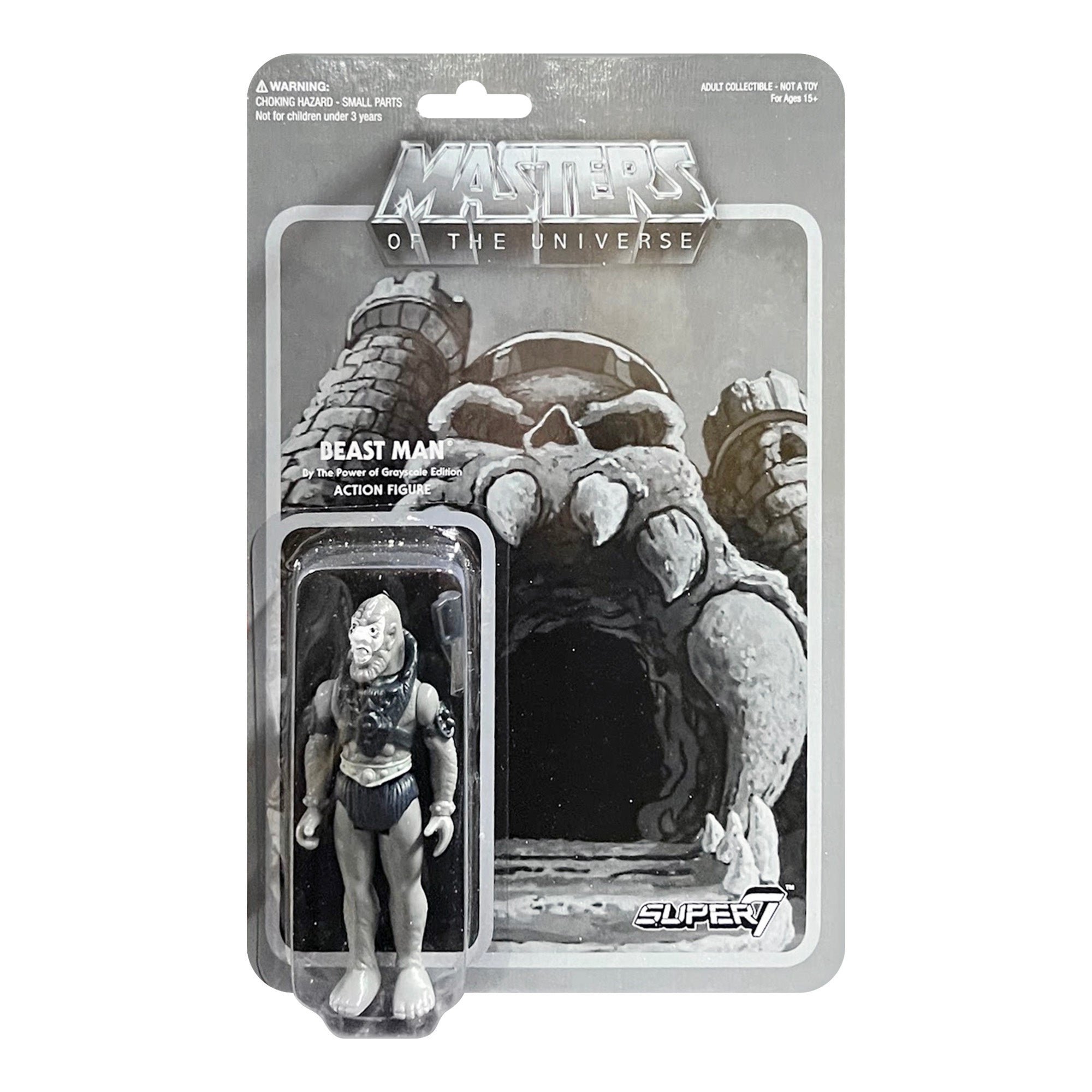 Grayscale Skeletor Action shops Figure by Super7