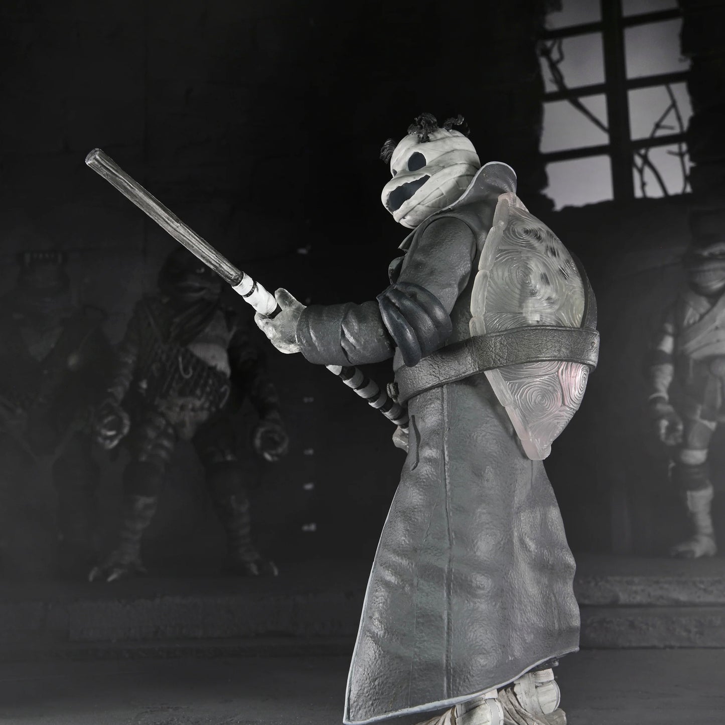 NECA: Universal Monsters x Teenage Mutant Ninja Turtles – Black & White Turtles 7” Scale Action Figure 4-Pack