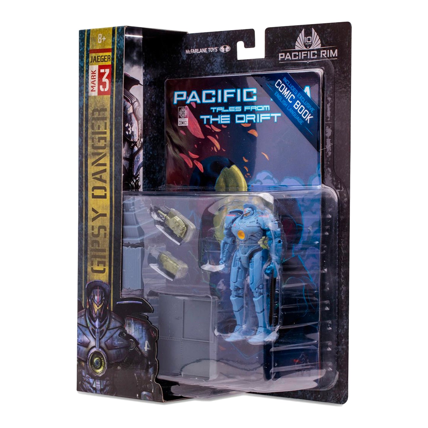 McFarlane Toys: Pacific Rim - Jaeger Wave 1 Gipsy Danger 4" Tall Action Figure with Comic Book