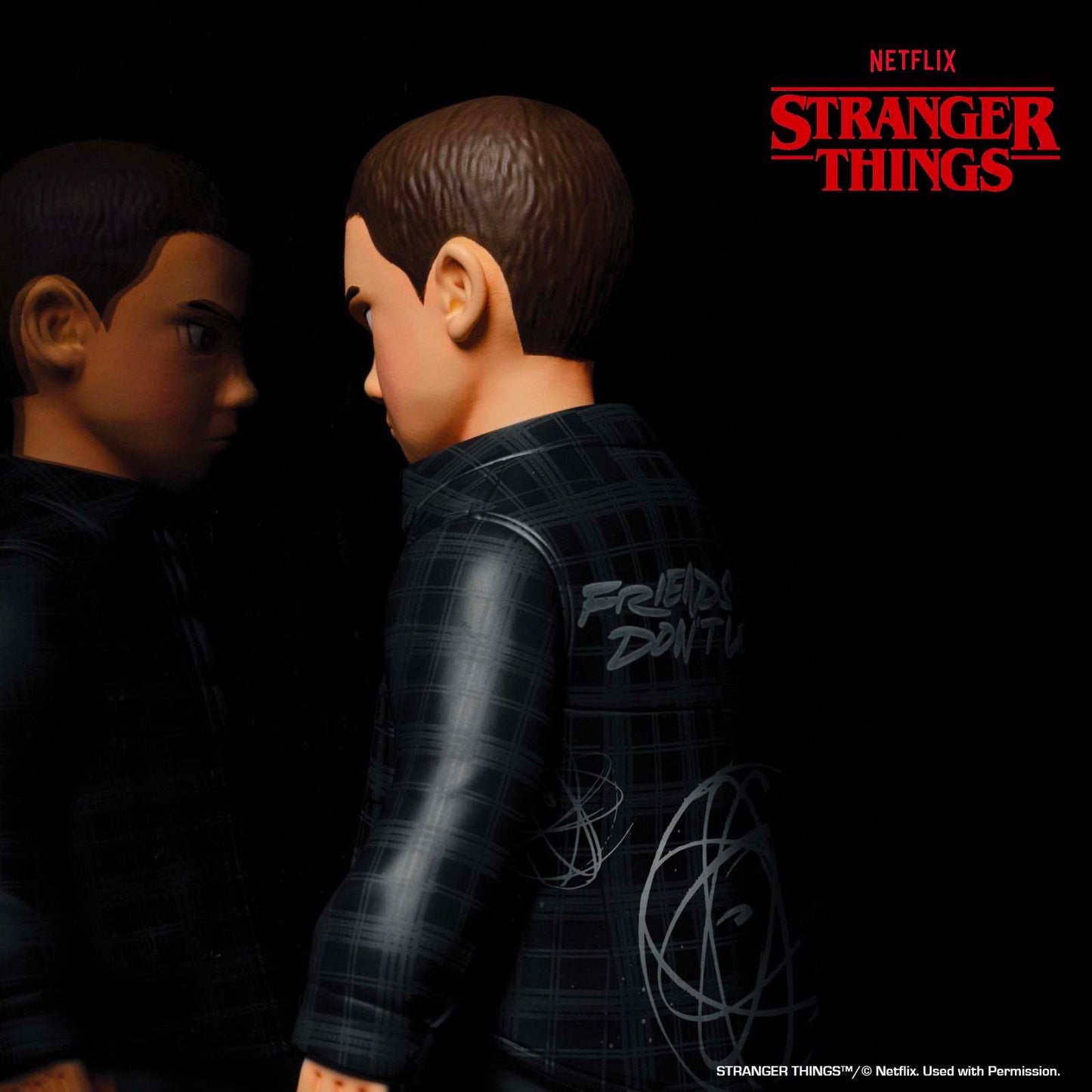 Futura Laboratories x Stranger Things - FRIENDS DON’T LIE Black 9.5" Tall Vinyl Figure