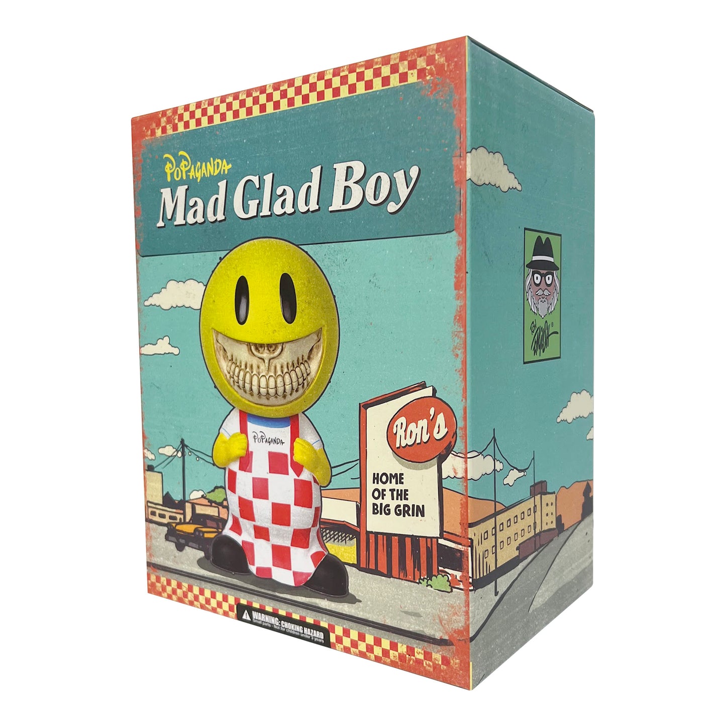 MINDstyle x Ron English - Mad Glad Grin 7" Tall Figure