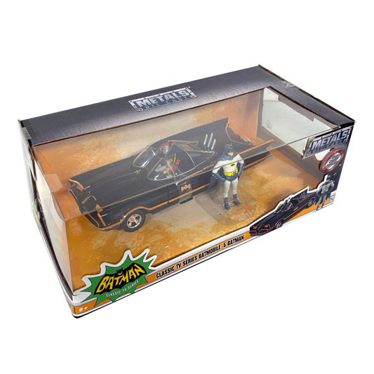 1966 Classic TV Series Batmobile with Figure 1:24 Scale
