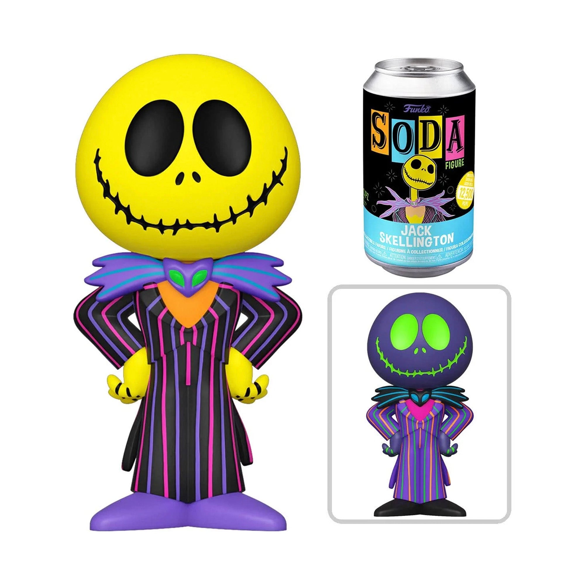 Jack Skellington deals Hot Topic Exclusive Black Light Soda Chase