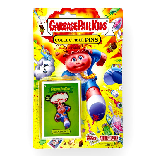 Garbage Pail Kids - Adam Bomb Glow in the Dark Enamel Pin and Trading Card