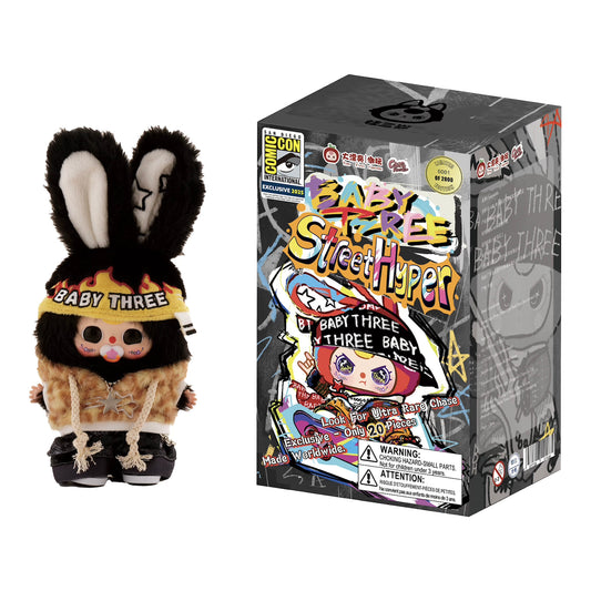 Baby Three "Street Hyper" Vinyl Plush "Black" Blind Box SDCC 2025 Exclusive by UCC