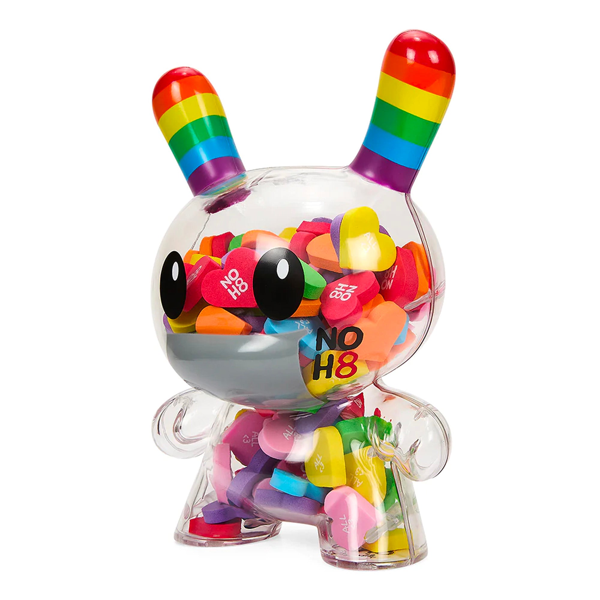 Kidrobot x NOH8: ALL <3 NOH8 Rainbow Clear Shell 8