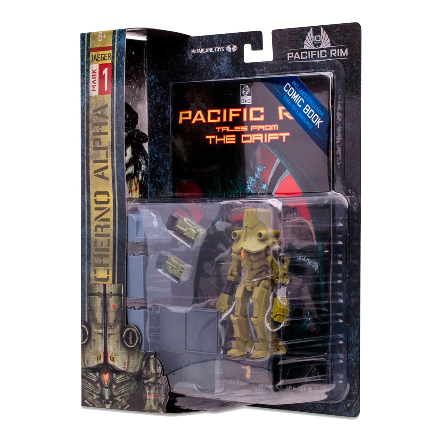 McFarlane Toys: Pacific Rim - Jaeger Wave 1 Cherno Alpha 4" Tall Action Figure with Comic Book