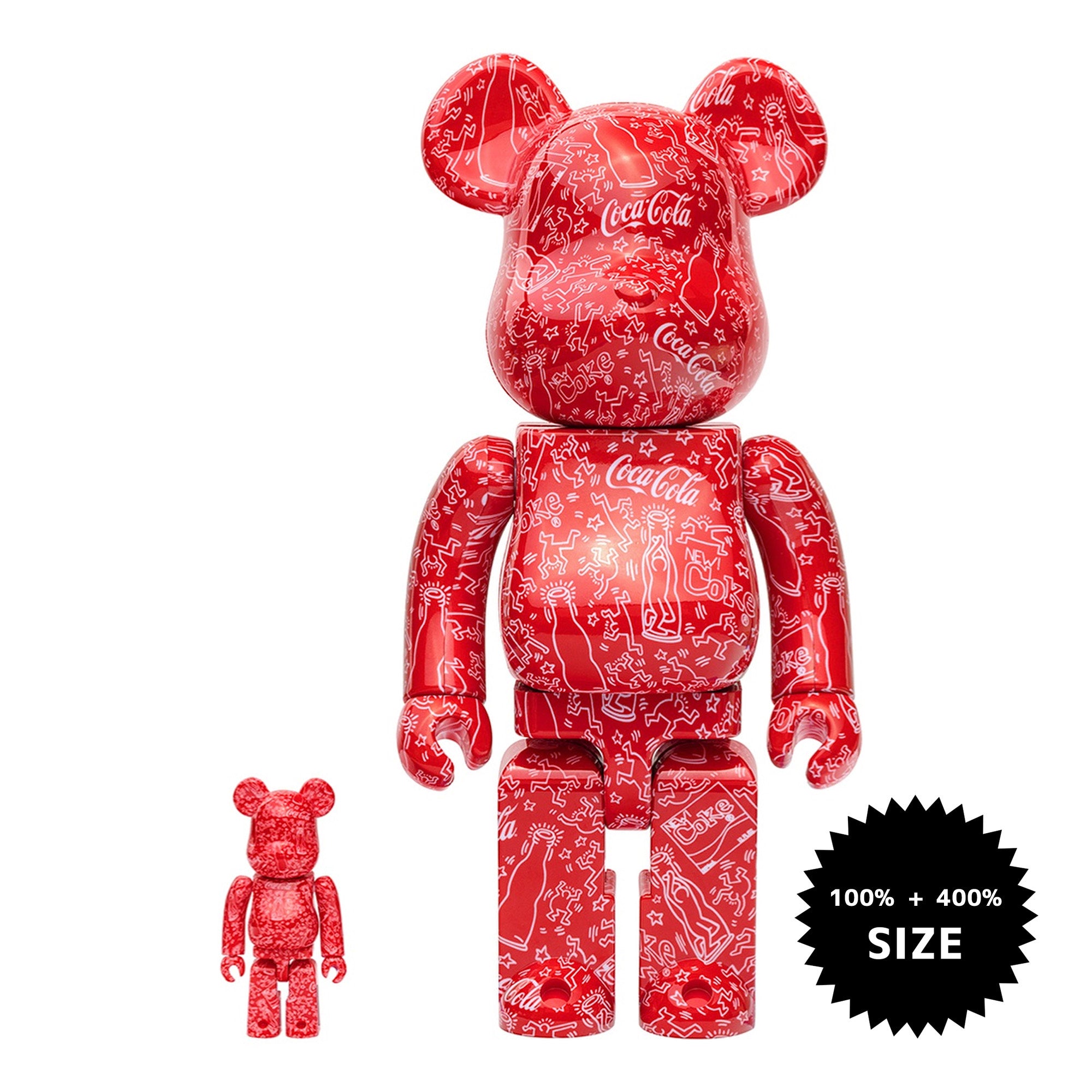 MEDICOM TOY: BE@RBRICK - Coca-Cola Keith Haring 100% & 400% – TOY TOKYO