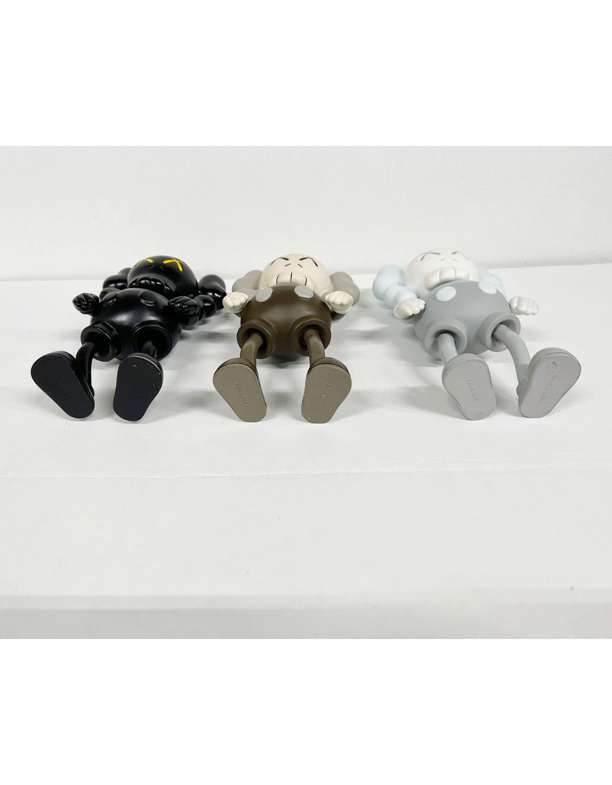 KAWS - Companion Hectic Set of 3 Brown, Black, Grey 1999