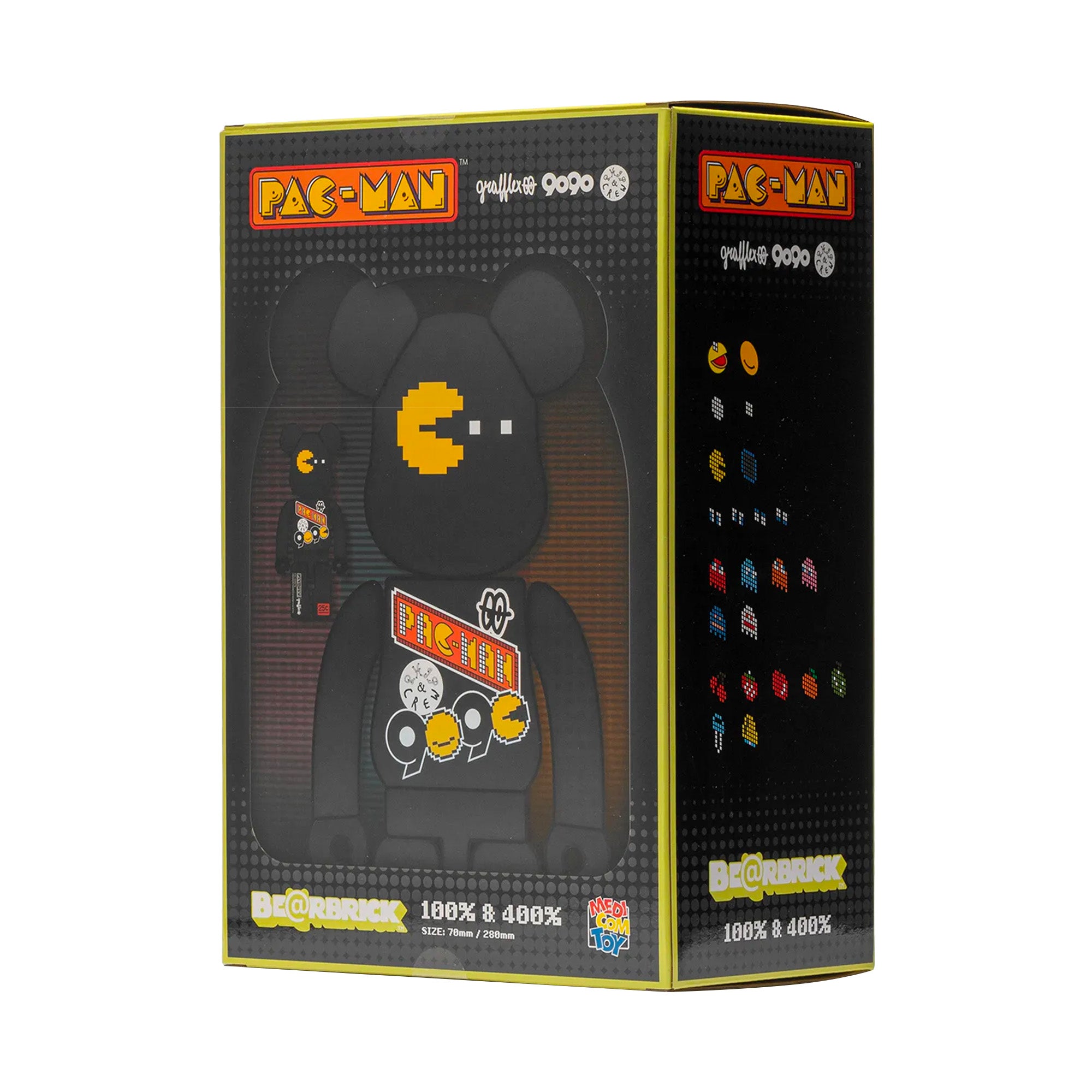 MEDICOM TOY: BE@RBRICK - PAC-MAN x Grafflex 100% & 400% – TOY TOKYO