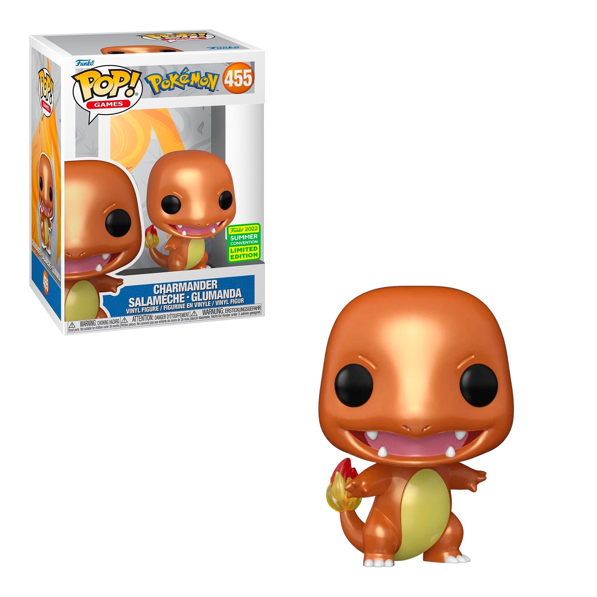 Pokémon Center Exclusive - Charmander Pearlescent Pop! Vinyl Figure by Pokémon Center Exclusive - Charmander Pearlescent Pop! Vinyl Figure by