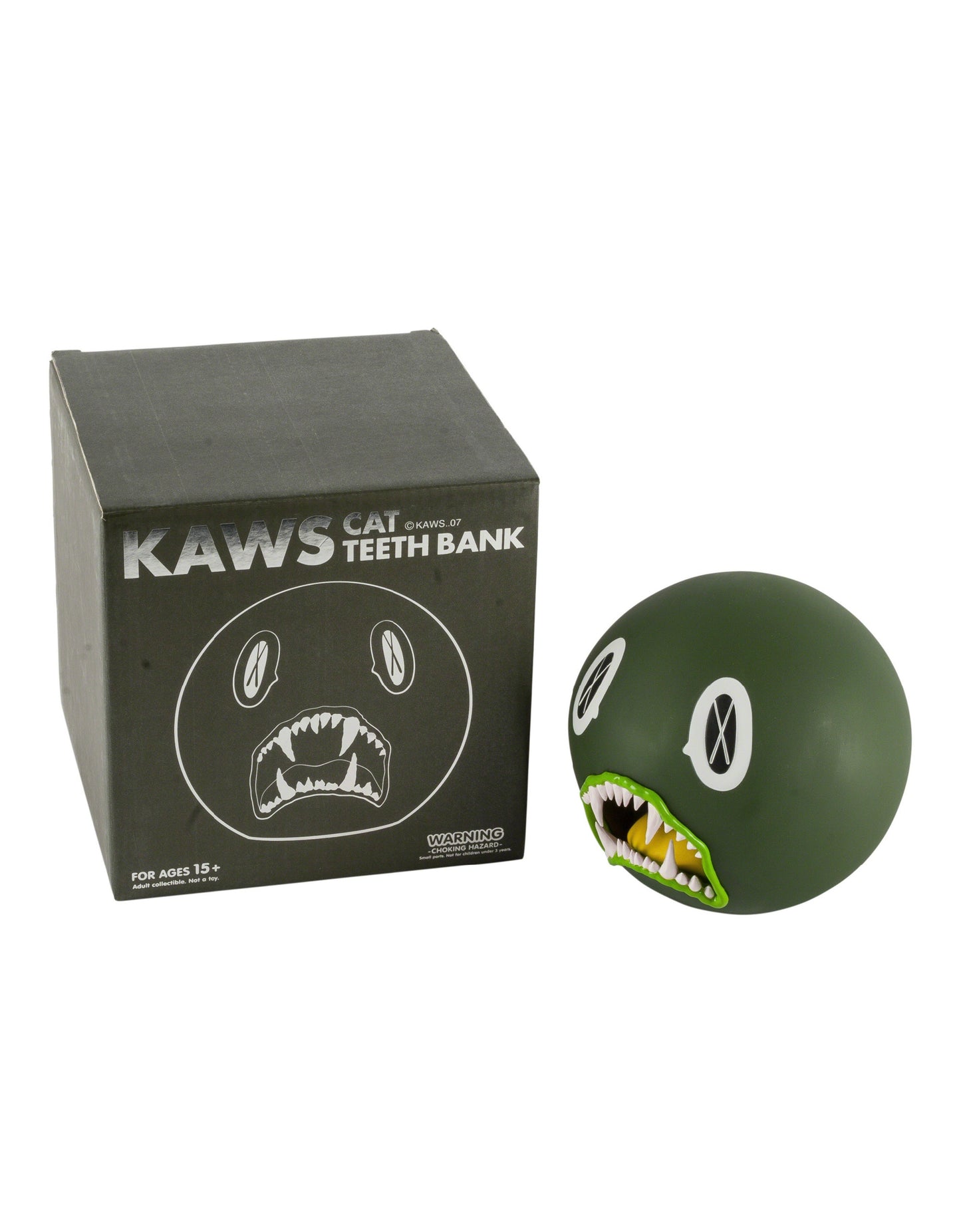 KAWS - Cat Teeth Bank Green, 2007