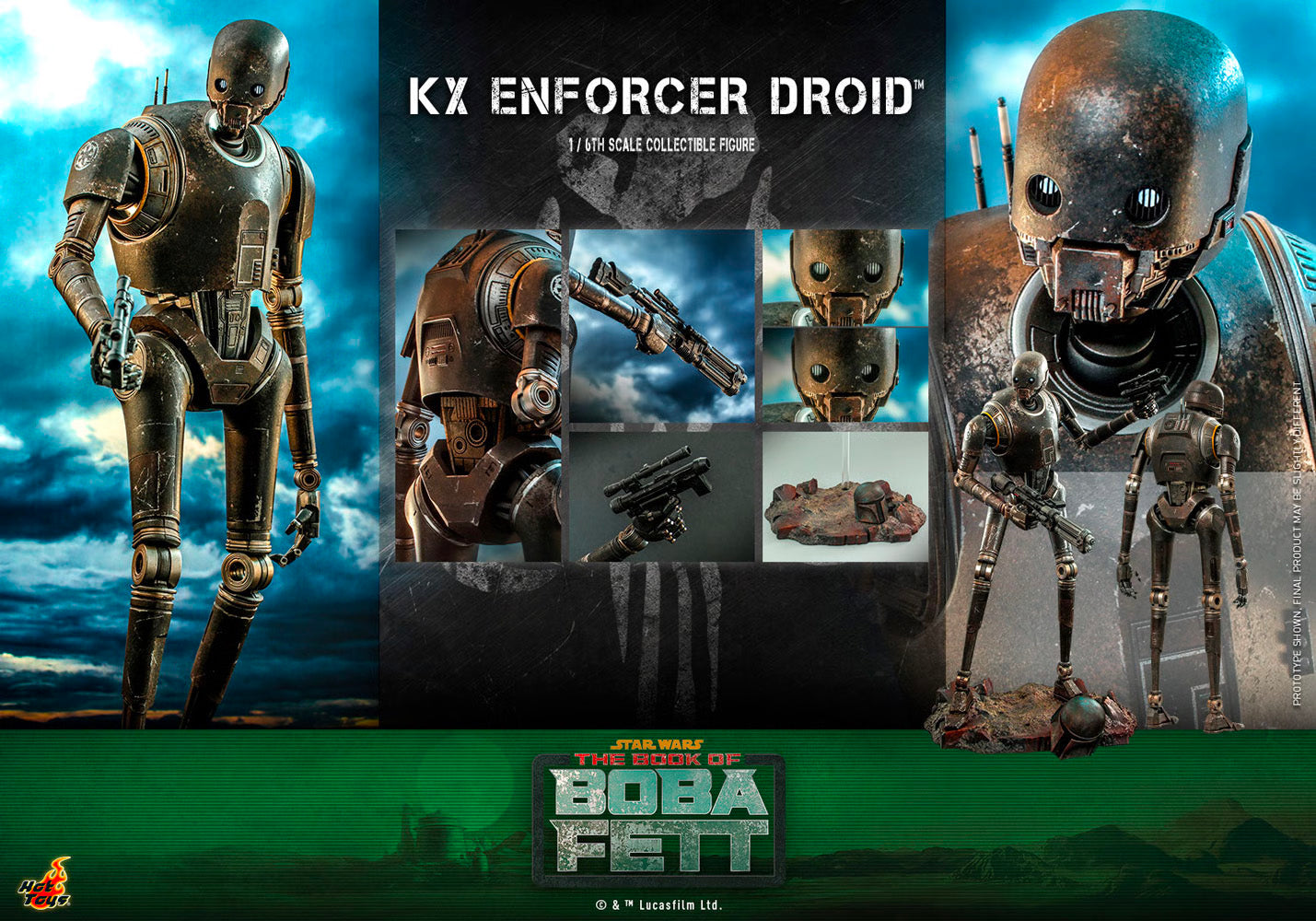 Hot Toys x Sideshow Collectibles: Star Wars - KX Enforcer Droid Sixth Scale Figure