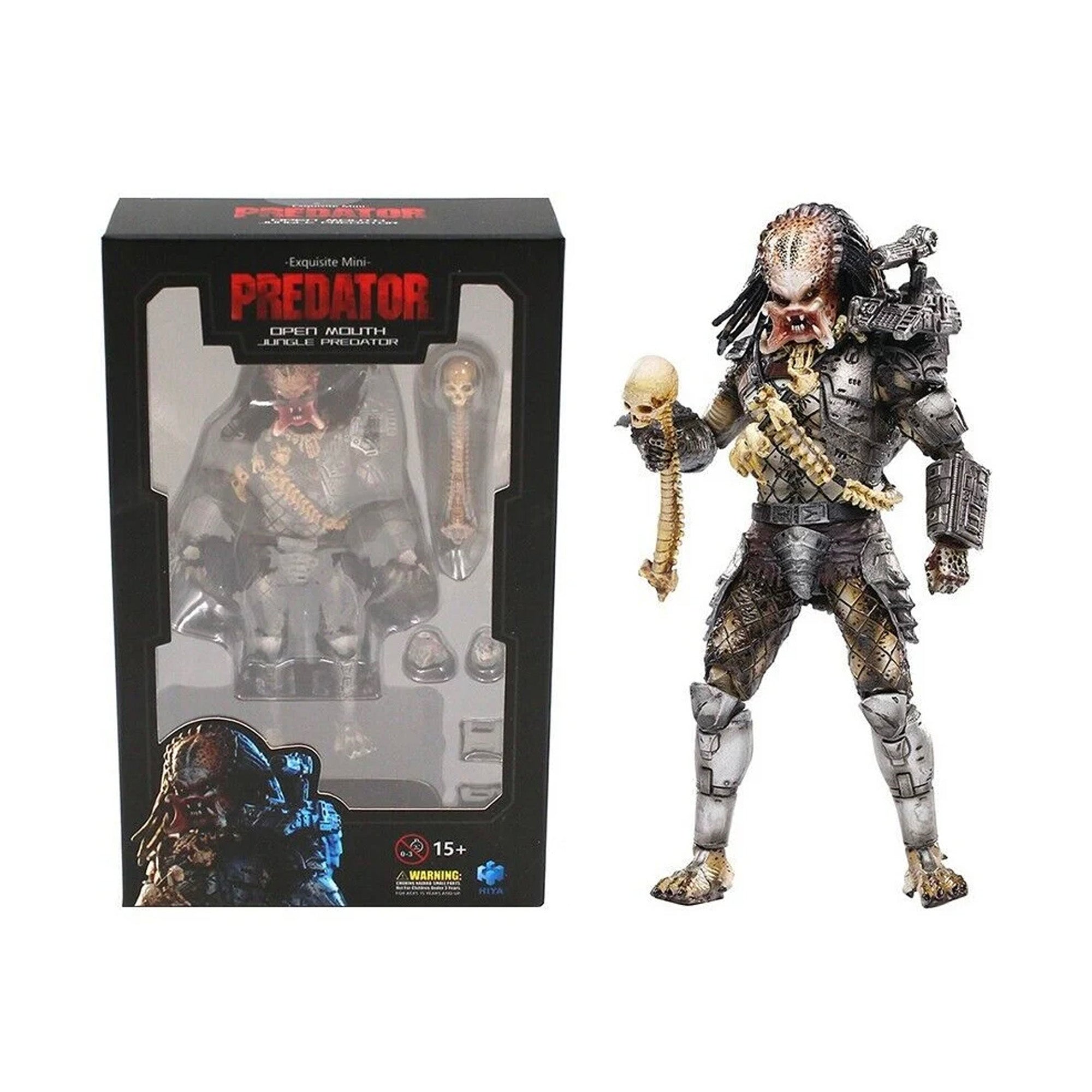 Hiya Toys Predator Open Mouth Jungle Predator 1 18 Scale Figure