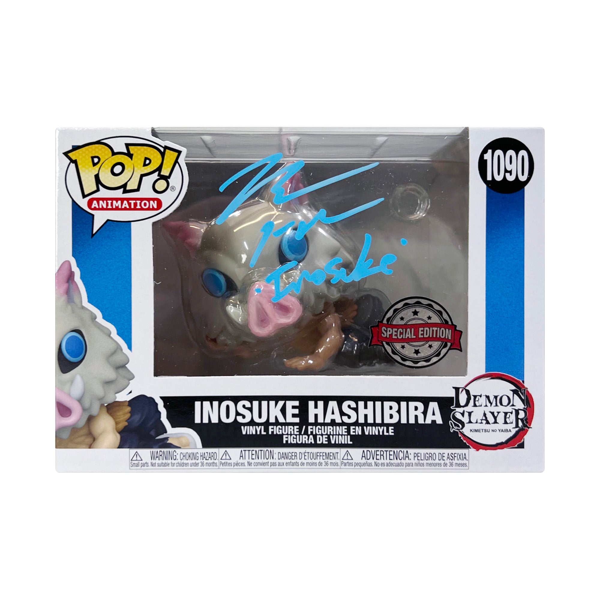 Inosuke Flocked Signed by Bryce Papenbrook W/JSA outlet Certificate in Pop Protector