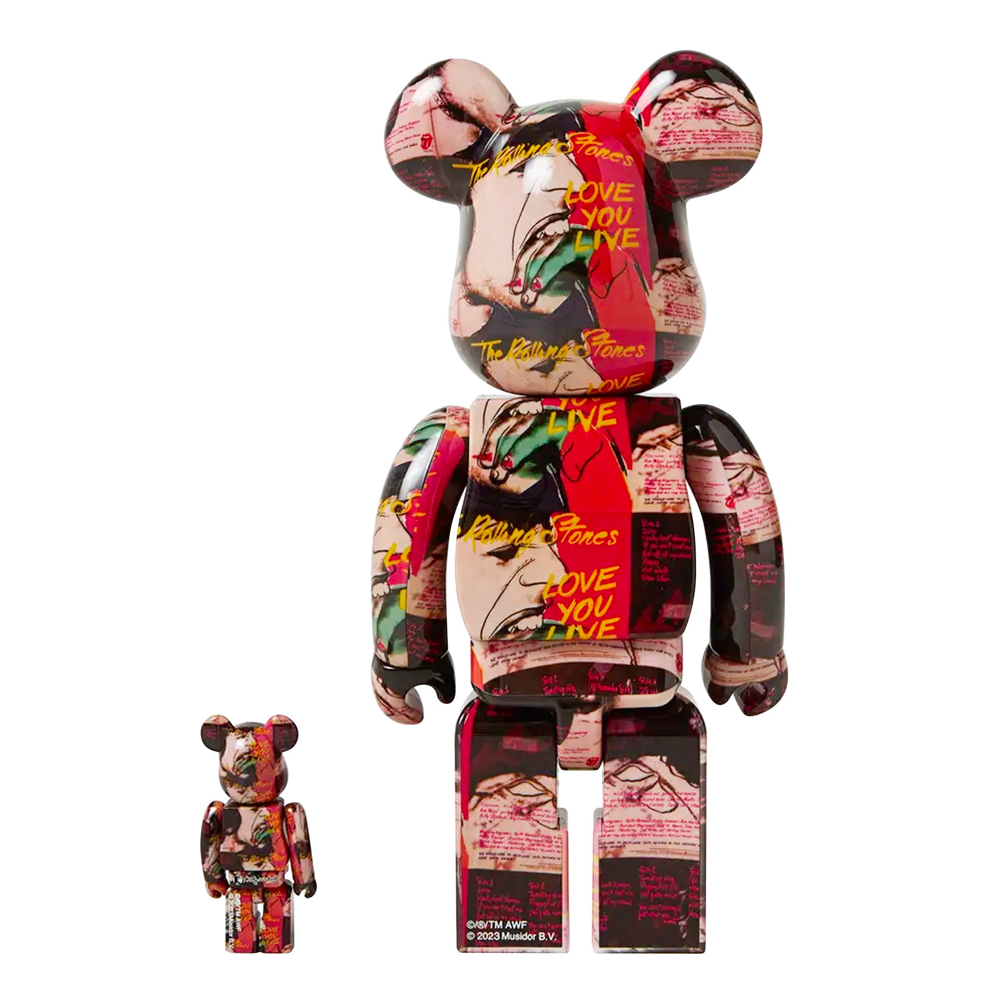MEDICOM TOY: BE@RBRICK - Andy Warhol x The Rolling Stones 