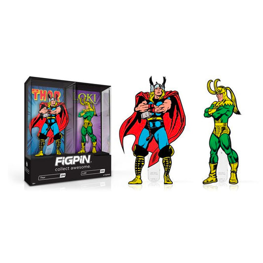 FiGPiN: Marvel 80th - Thor & Loki 2-Pack NYCC 2019 Exclusive