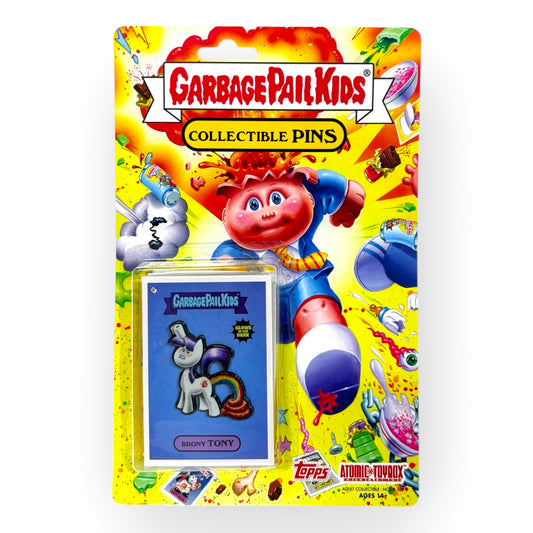 Garbage Pail Kids - Brony Tony Glow in the Dark Enamel Pin and Trading Card