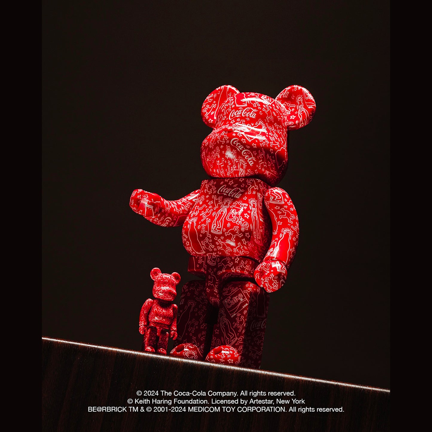 MEDICOM TOY: BE@RBRICK - Coca-Cola Keith Haring 100% & 400%