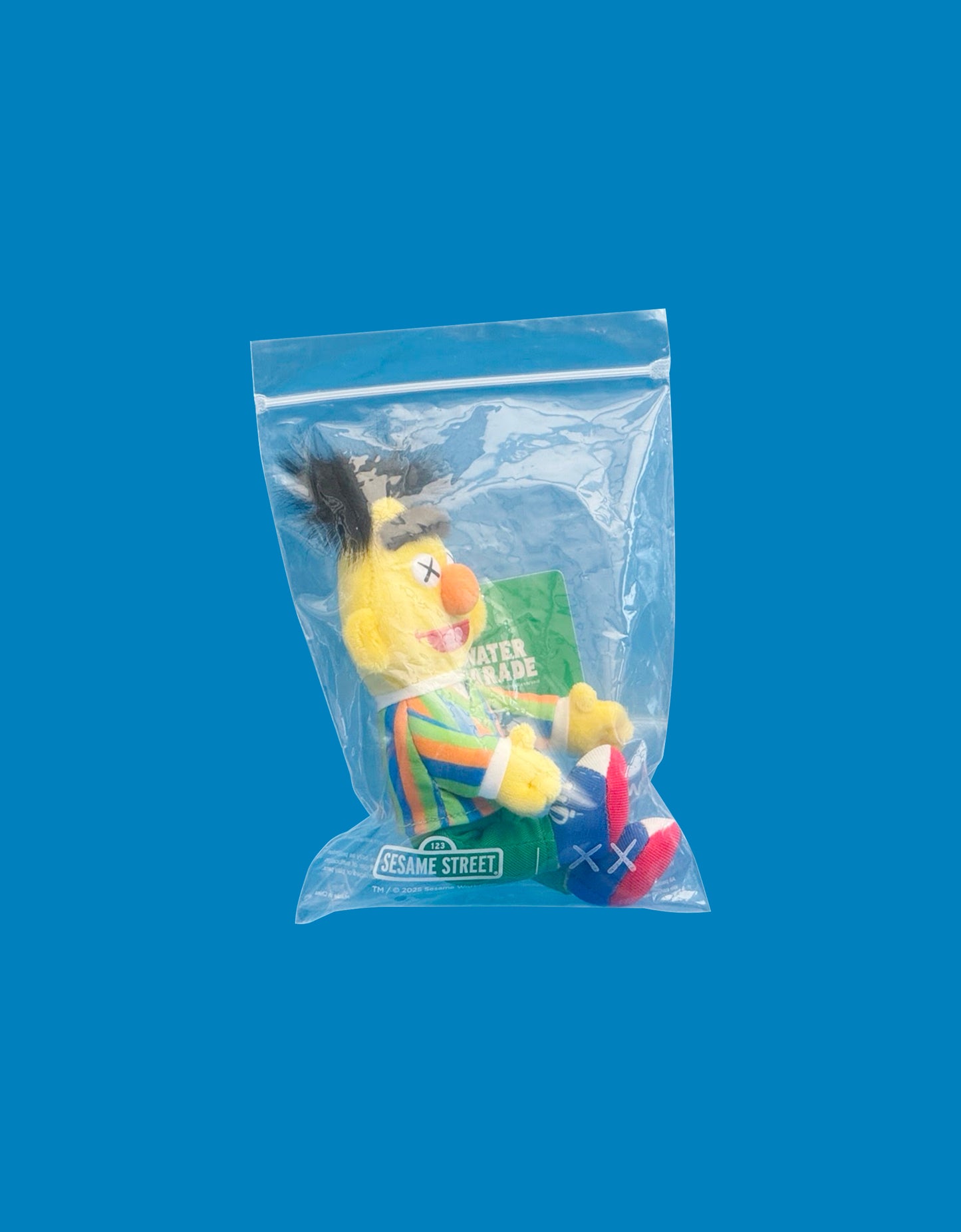 KAWS - Sesame Street Plush Keychain Water Parade, 2025
