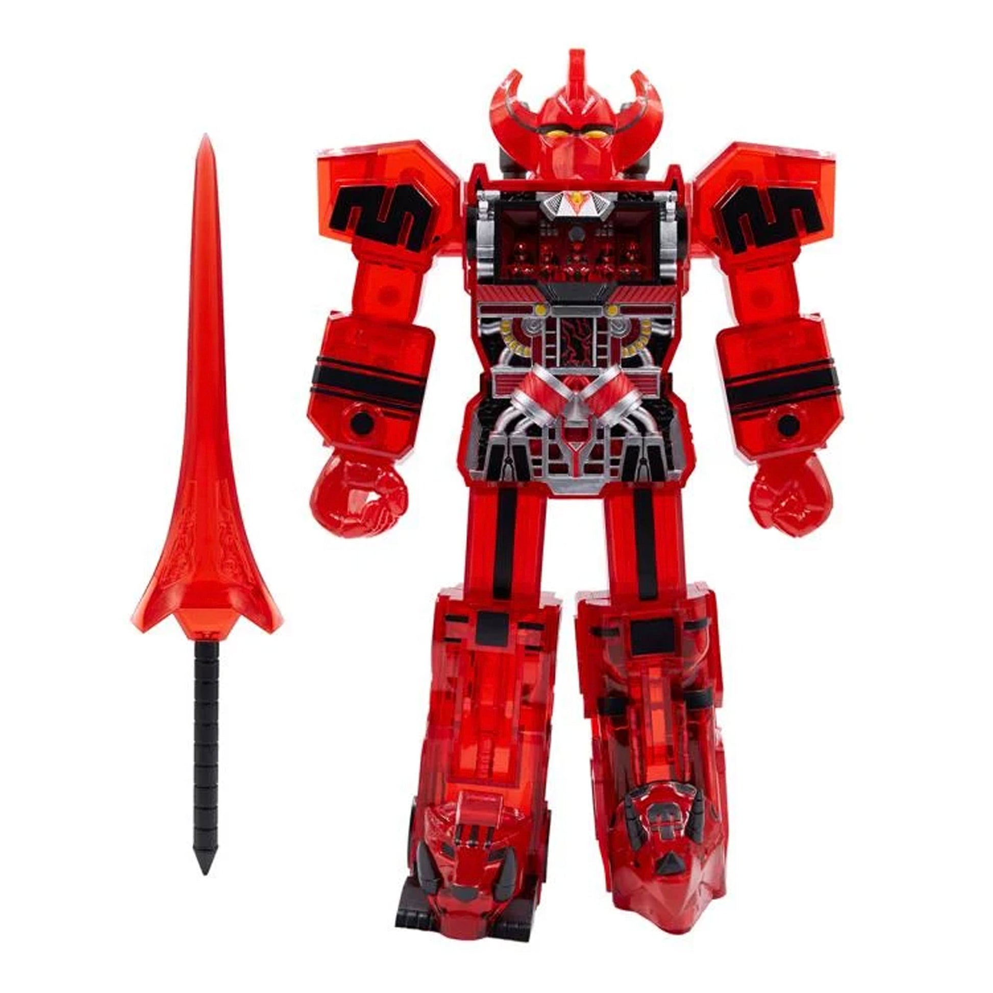 Mighty Morphin Power Rangers Super Cyborg Megazord (Clear Red Ver
