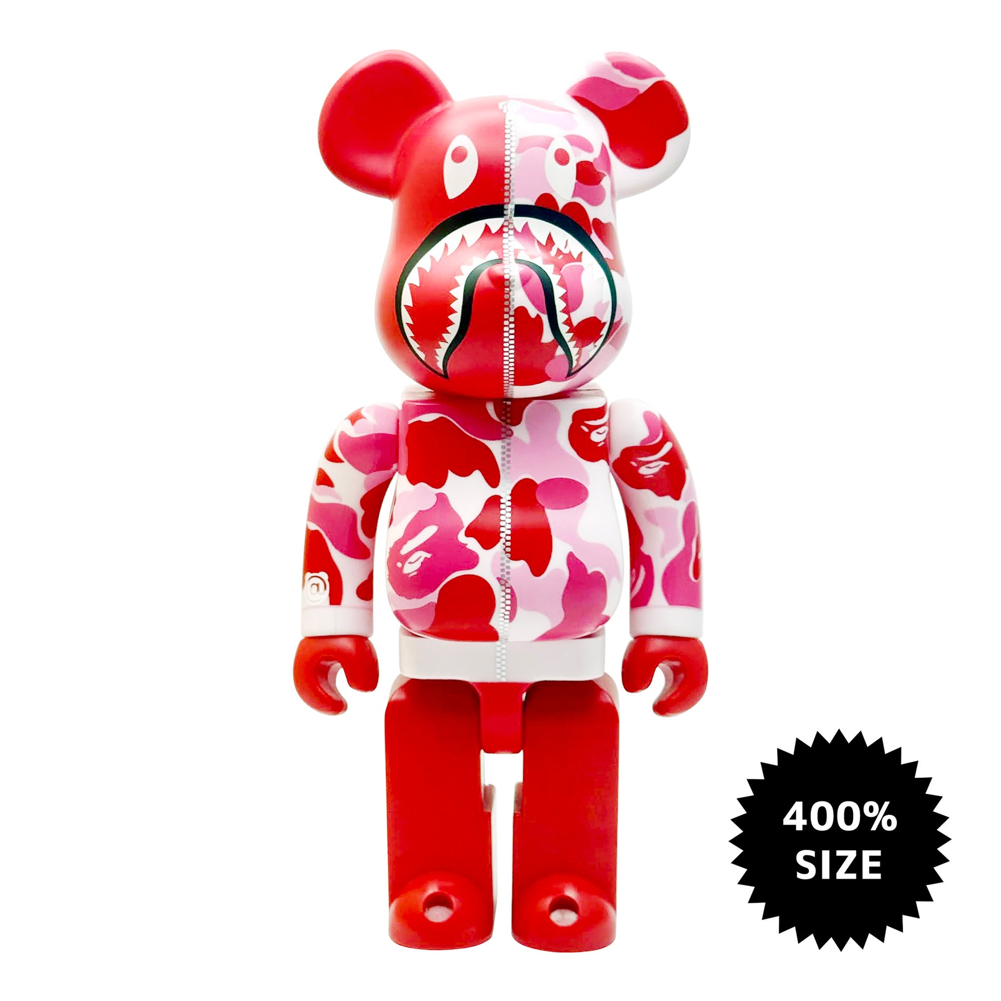 Bearbrick Bape Logo MEDICOM TOY: BE@RBRICK Bape Camo Shark 400