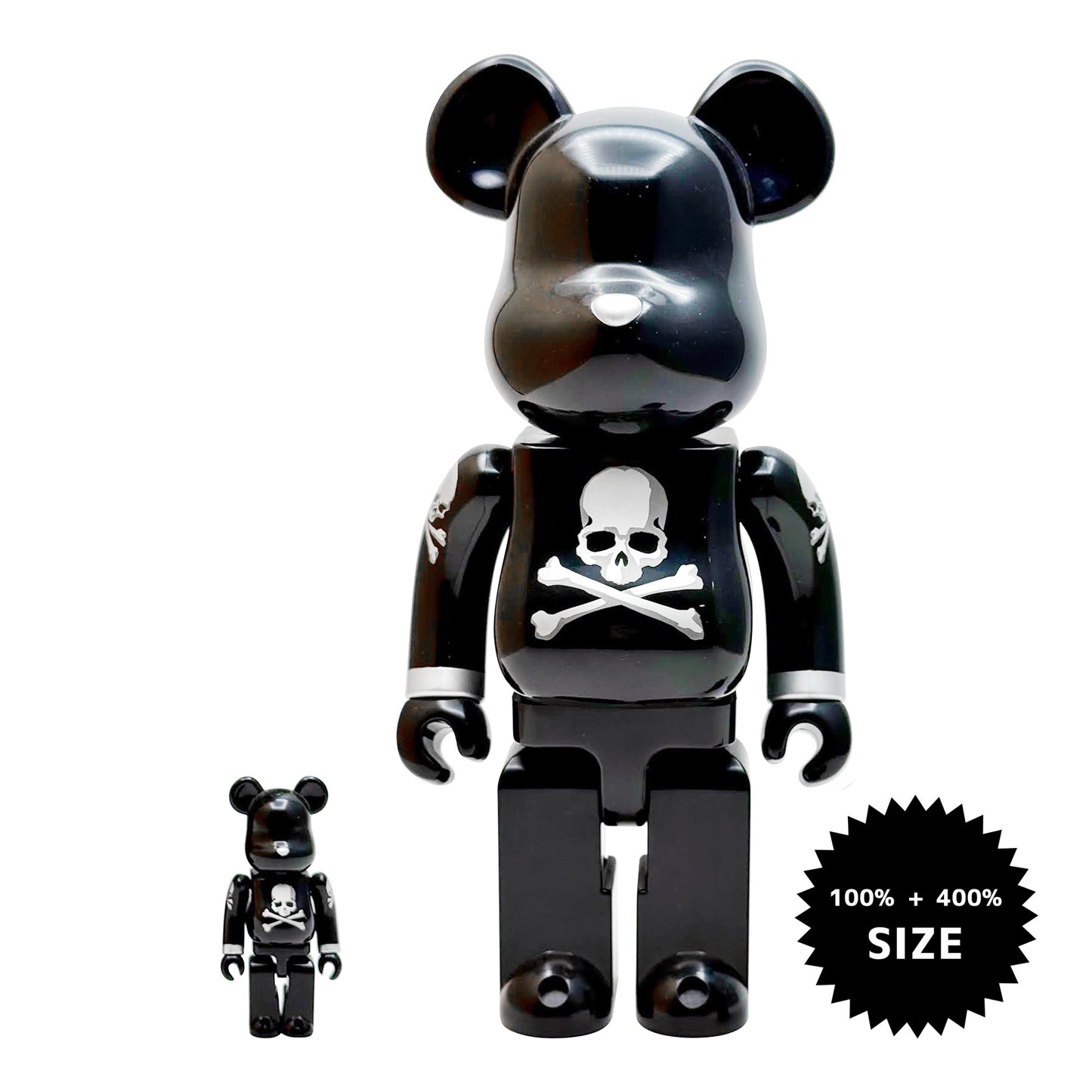 MEDICOM TOY: BE@RBRICK - Mastermind Japan Silver 100% & 400%