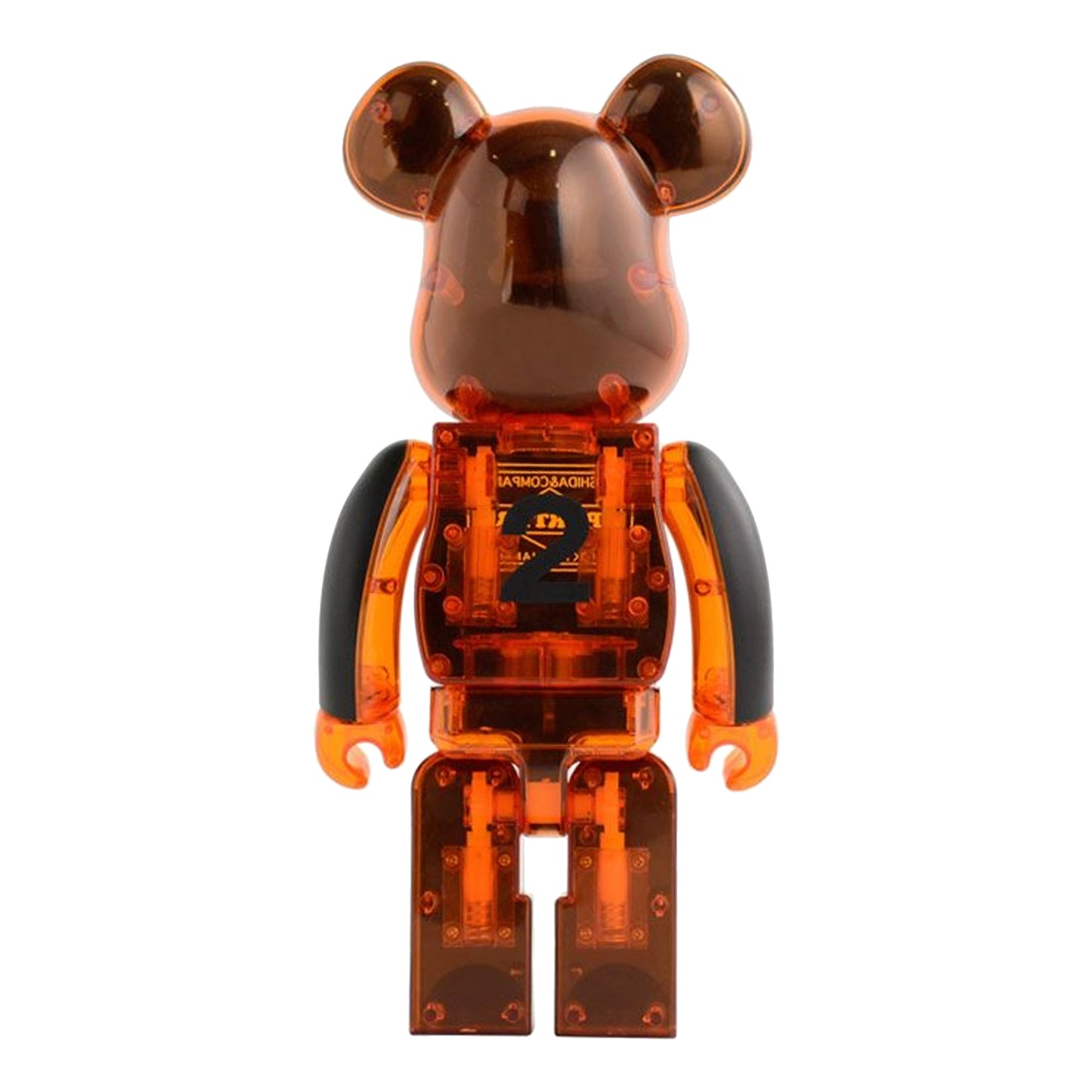 MEDICOM TOY: BE@RBRICK - Porter Skeleton Black/Orange 400%