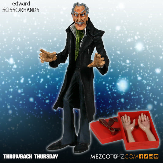 MEZCO TOYZ: Edward Scissorhands - The Professor Vinyl Figure