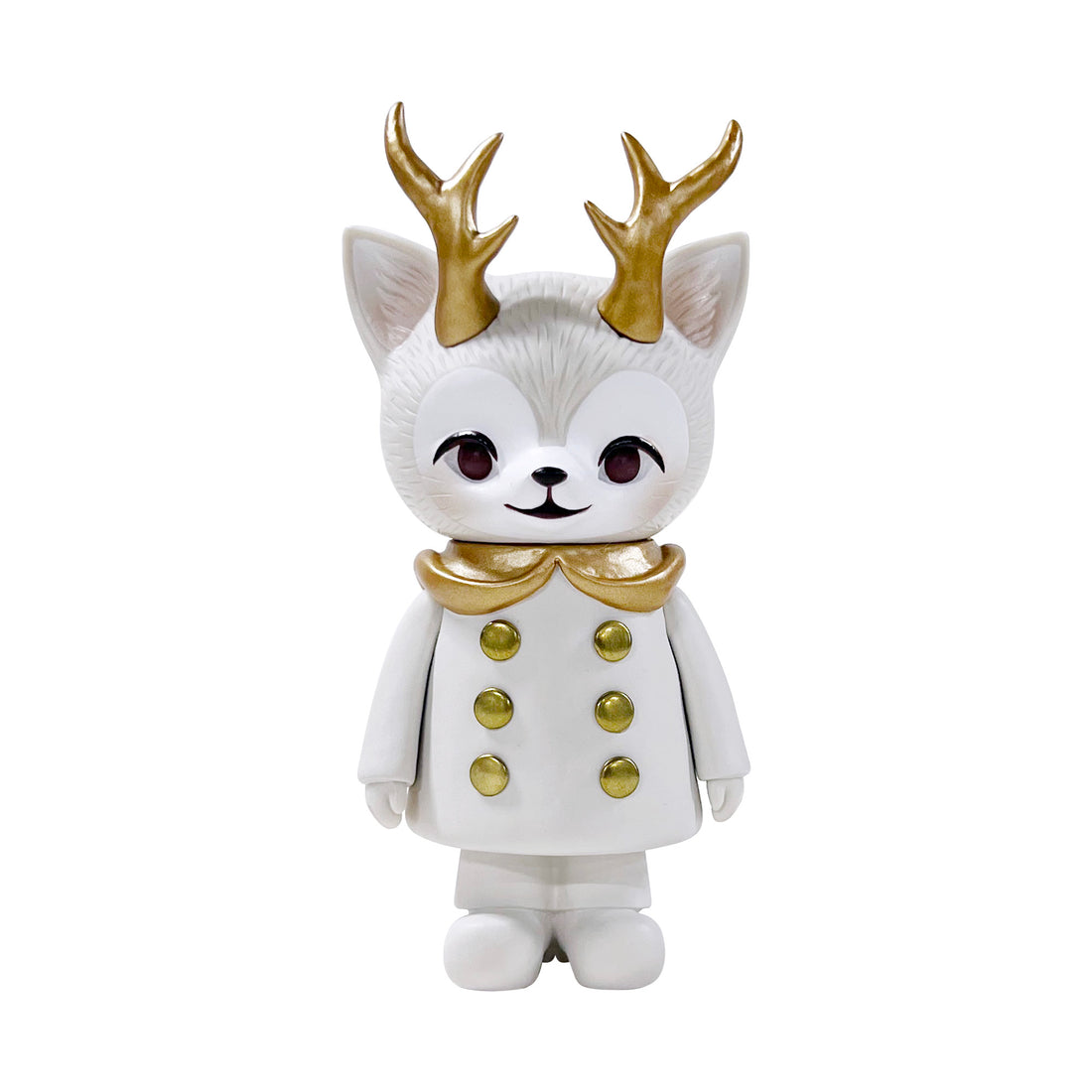 Kaori Hinata - Morris The Cat with Antlers White Figure – TOY TOKYO