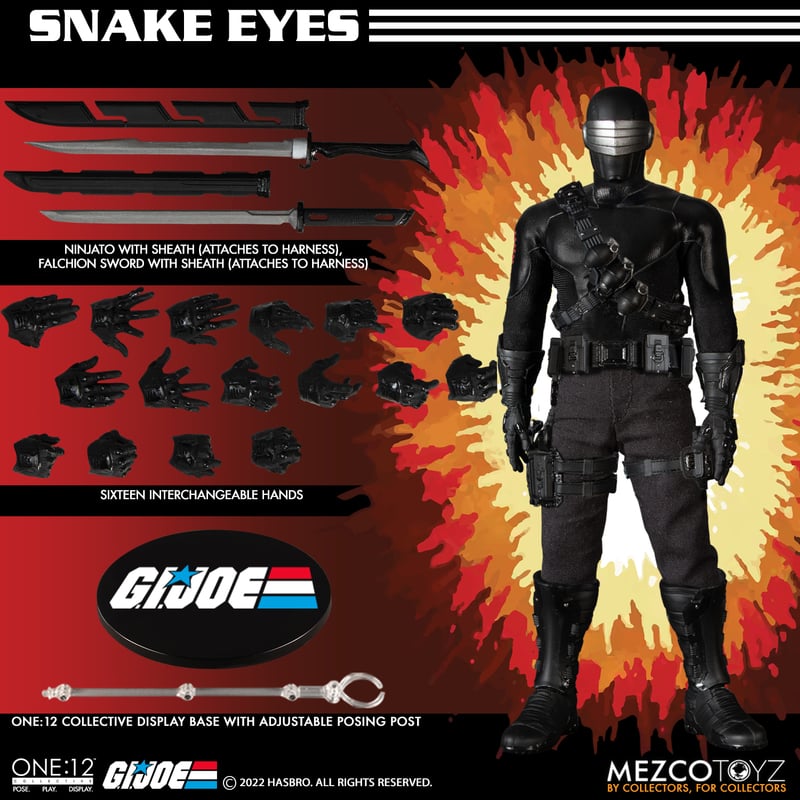 MEZCO TOYZ: One:12 Collective - G.I. Snake Eyes Deluxe Edition