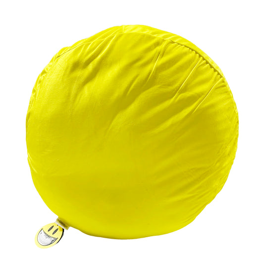Ron English - Smiley Grin Pillow Yellow 40 cm