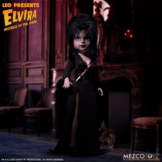 MEZCO TOYZ: LDD Presents - Elvira Mistress of the Dark 10" Tall Figure