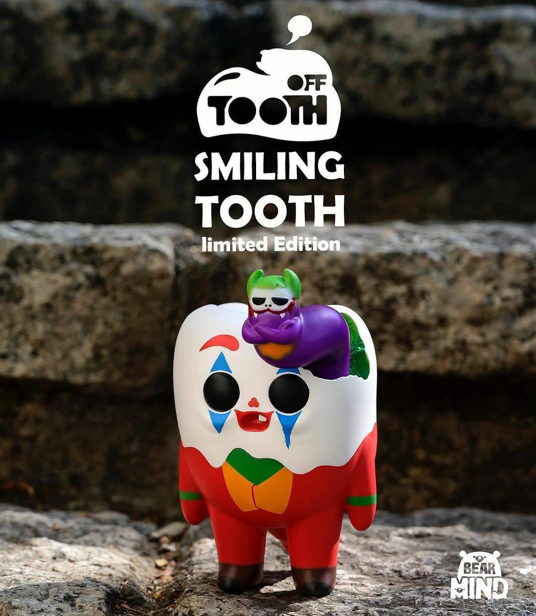 Bear In Mind Toys - Tooth Off Smiling Tooth Soft Vinyl 6" Figure