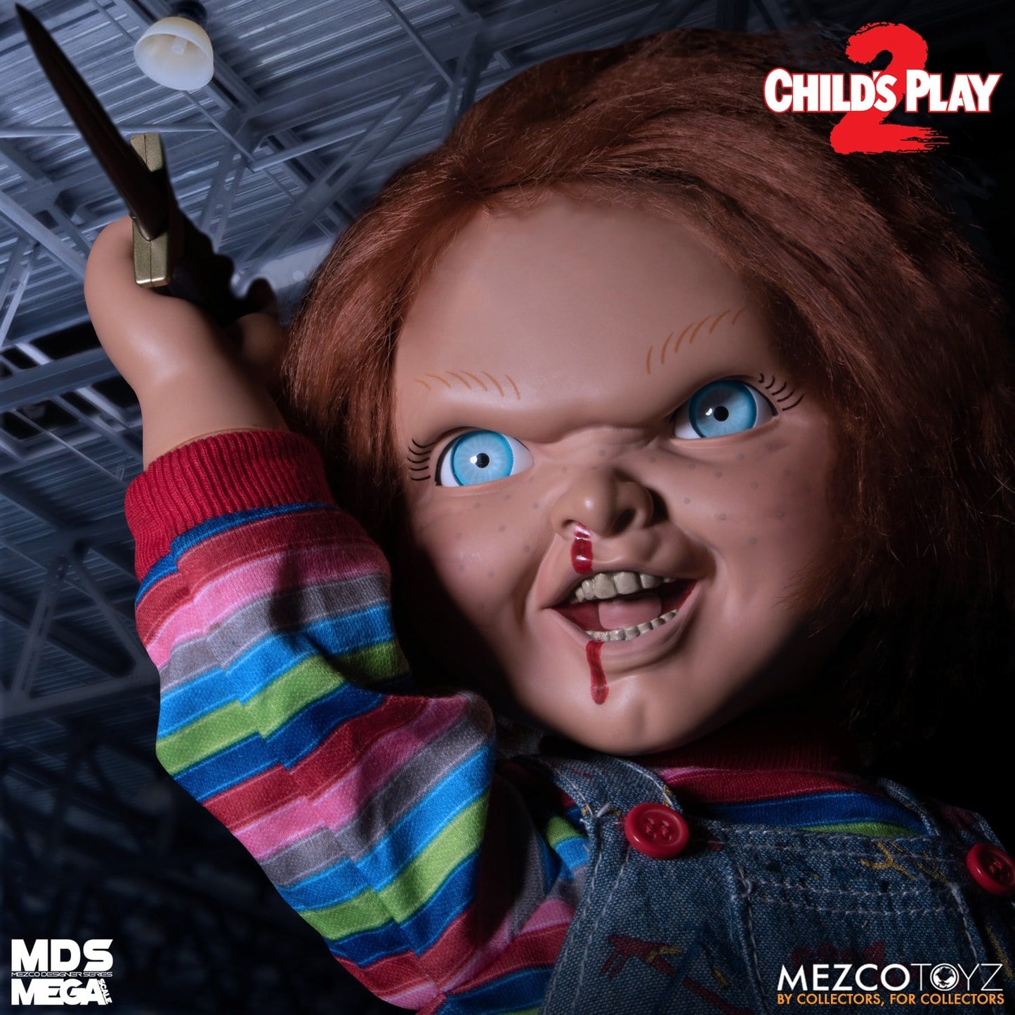 Mezco Toyz: MDS Mega Scale - Child's Play 2 Talking Menacing Chucky 15" Figure