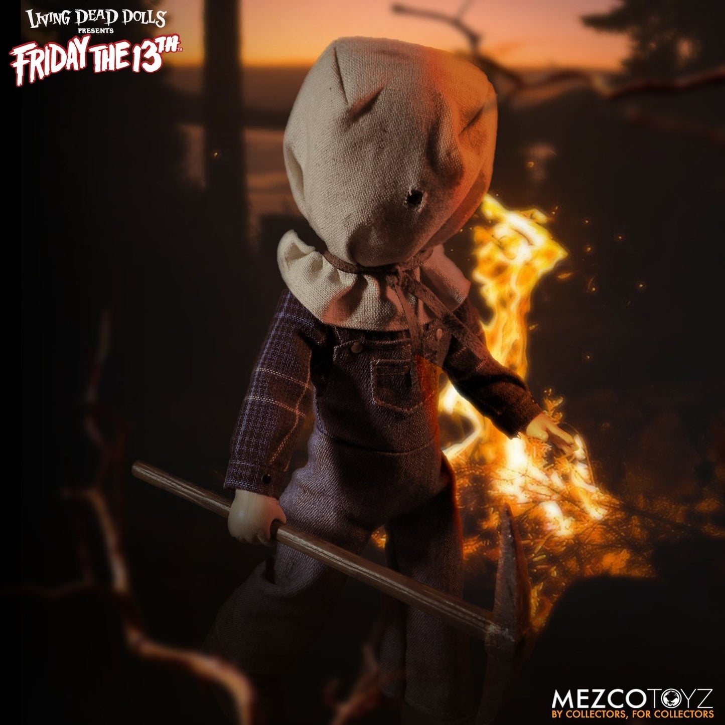 MEZCO TOYZ: LDD Presents - IT 1990: Pennywise 10" Tall Figure: LDD Presents - Deluxe Edition Friday The 13th Part II: Jason Voorhees 10" Tall Figure