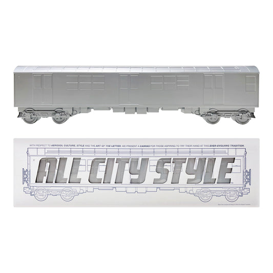 All City Style - Blank NYC Subway Trains Silver